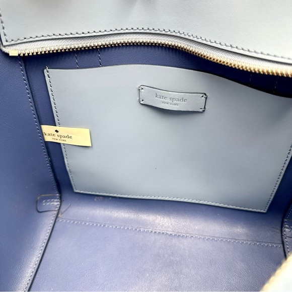 Kate Spade: Lt. Blue Magnolia Street Eyelet Satchel - Picture 14 of 15
